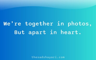 Relationship breakup shayari about emotional separation