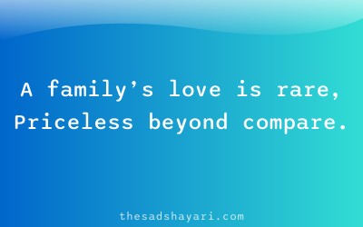 Heart touching Hindi shayari about family blessings