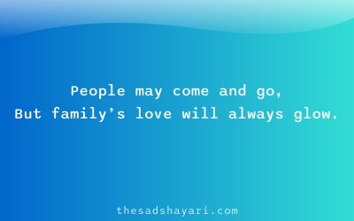 Emotional Hindi shayari about everlasting family love