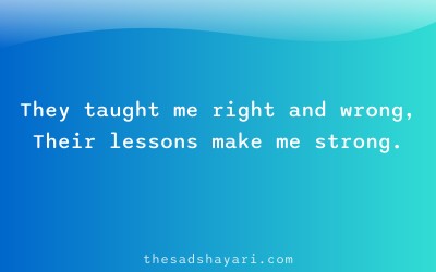 Family shayari in Hindi about moral values