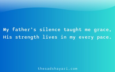 Family emotional shayari in Hindi about father’s strength