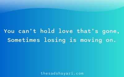 Emotional Hindi shayari about healing and letting go