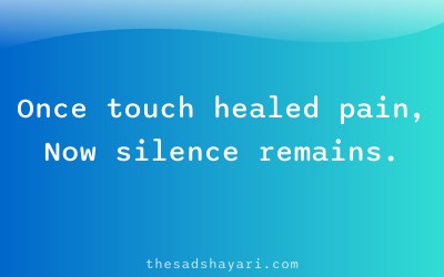 Sad Hindi shayari about affection fading