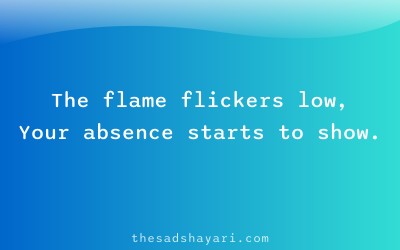 Sad birthday shayari about fading candle