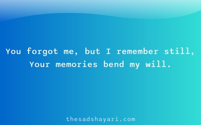 Breakup shayari about unforgettable memories