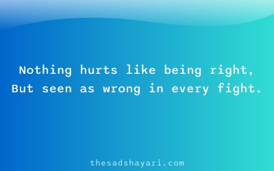 Sad Hindi shayari about pain of being misunderstood