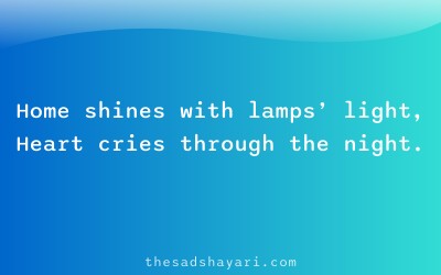 Sad festival shayari about heart darkness