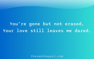 Sad Hindi shayari about lost love and memories