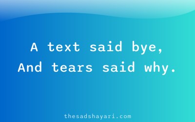 Instagram sad shayari caption about breakup text