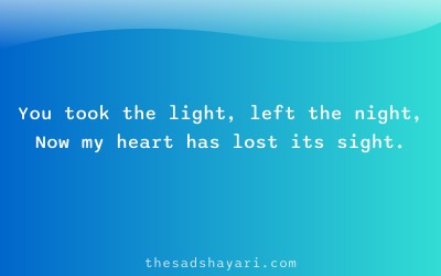 Sad judai shayari about emptiness