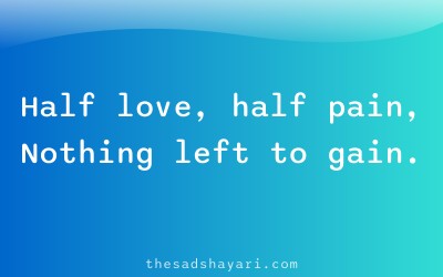 Husband wife sad shayari about broken bond