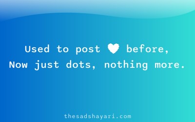 Sad DP quote shayari about lost love symbols