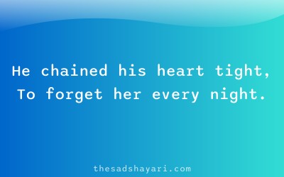 Sad Hindi shayari about boy suppressing emotions