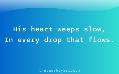 Sad 2 line shayari about heart in rain
