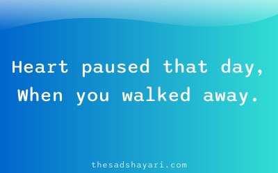 Waiting sad shayari about heartbreak separation