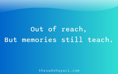 Sad Hindi shayari caption about distant love