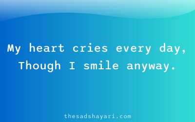 Sad Hindi shayari about hidden pain