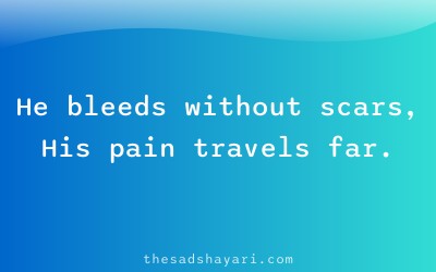 Boys sad shayari about invisible pain