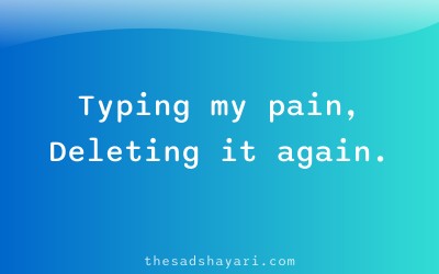 Sad Instagram caption about unspoken pain