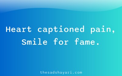 Short Instagram caption shayari for sadness