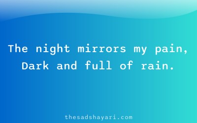 Sad Hindi shayari about heart and night pain