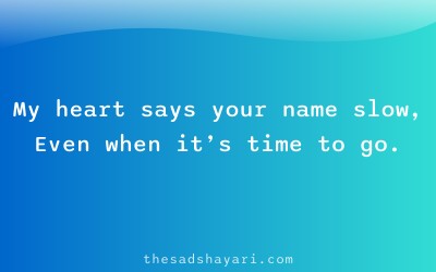 Sad Hindi shayari about love and goodbye