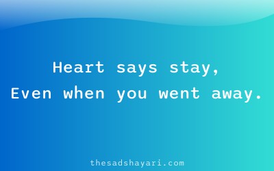 Sad Hindi shayari about heart’s endless wait