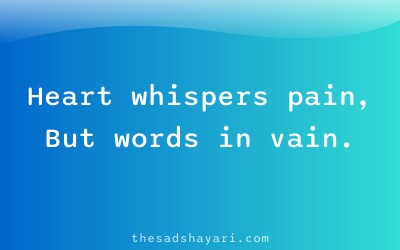 One sided Hindi shayari about secret love