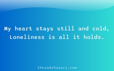 Sad shayari about heart and loneliness