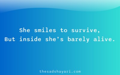 Sad shayari in Hindi about hidden sorrow