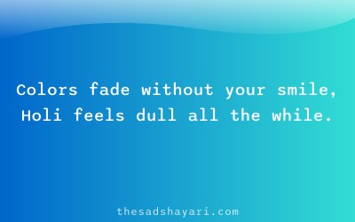 Festival shayari about Holi sadness