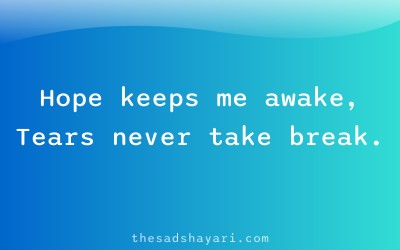 Sad waiting shayari in Hindi about sleepless nights