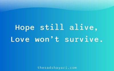 Sad waiting shayari about dying love