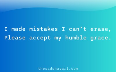 Sorry mujhe maaf karo shayari in Hindi about genuine apology