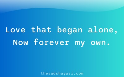 One sided love shayari about incomplete love story