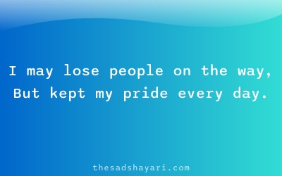 Emotional self respect sad shayari about losing people