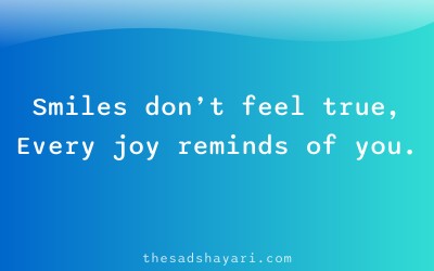 Sad Hindi poetry about fake smiles