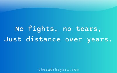 Sad Hindi shayari about growing silence