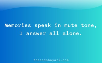 Khamoshi sad shayari about remembering silently