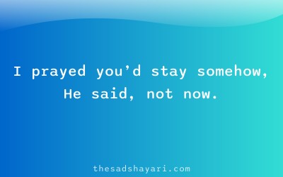 Sad dua shayari about God’s decision