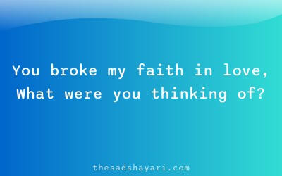 Sad Hindi shayari about betrayal and loss