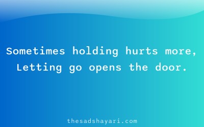 Motivational Hindi shayari about release and peace