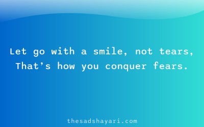 Motivational shayari about graceful letting go