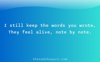 Long distance Hindi shayari about letters and love