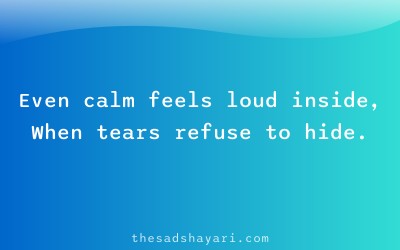 Sad Hindi shayari about restless life