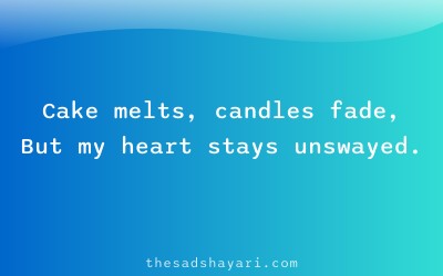 Birthday sad shayari about loneliness in Hindi
