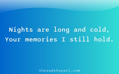 Sad Hindi shayari about lonely nights