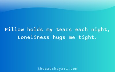 Dard bhari Hindi shayari about lonely nights
