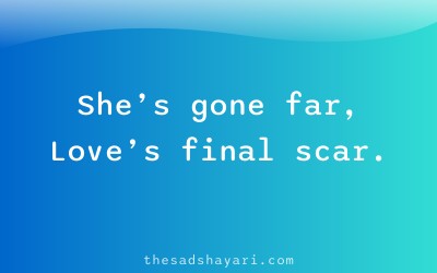 Regret Hindi shayari about lost forgiveness