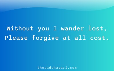 Maafi shayari Hindi about feeling lost